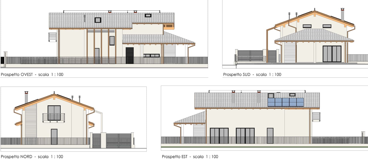 Progetto tecnico architettonico Villetta PEC - Studio Paolino Olivero Devalle