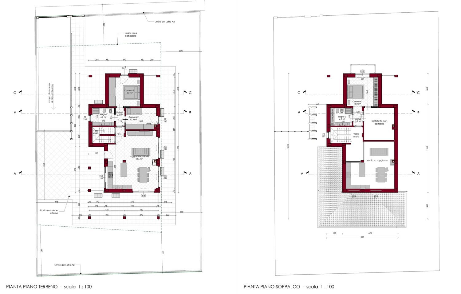 Progetto tecnico architettonico Villetta PEC - Studio Paolino Olivero Devalle